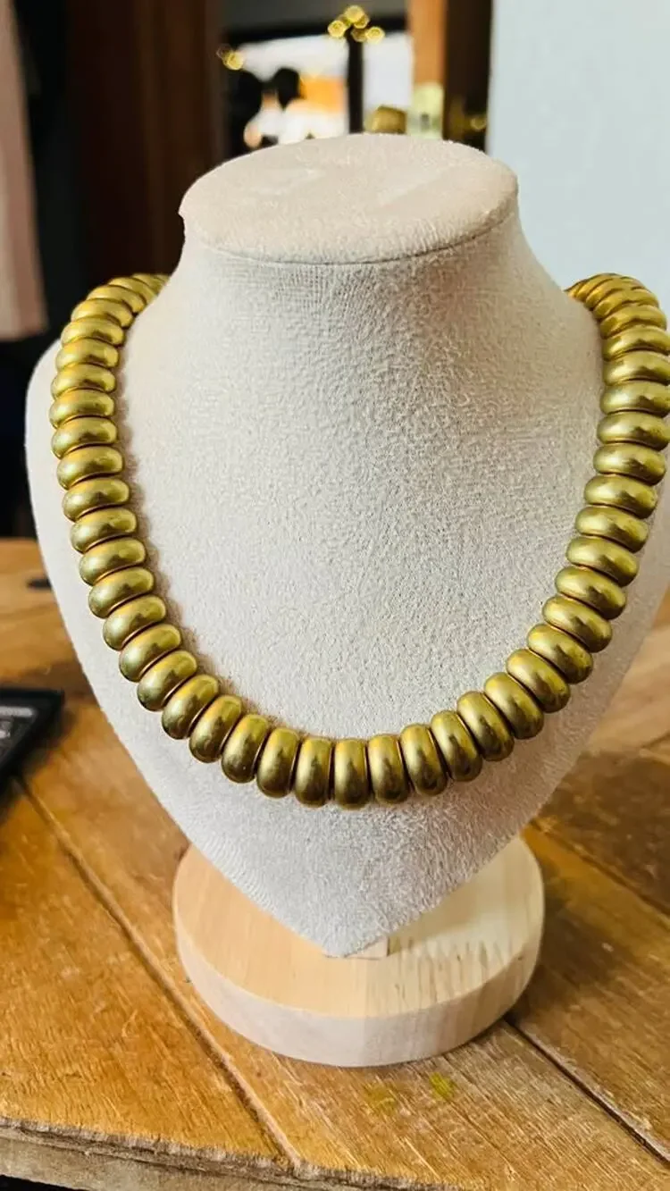 Vintage Avon Gold-Tone Beaded Necklace